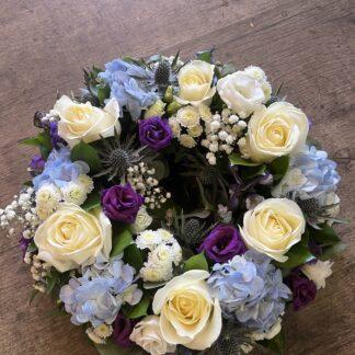 Funeral Flower Wreath - Choice of colour