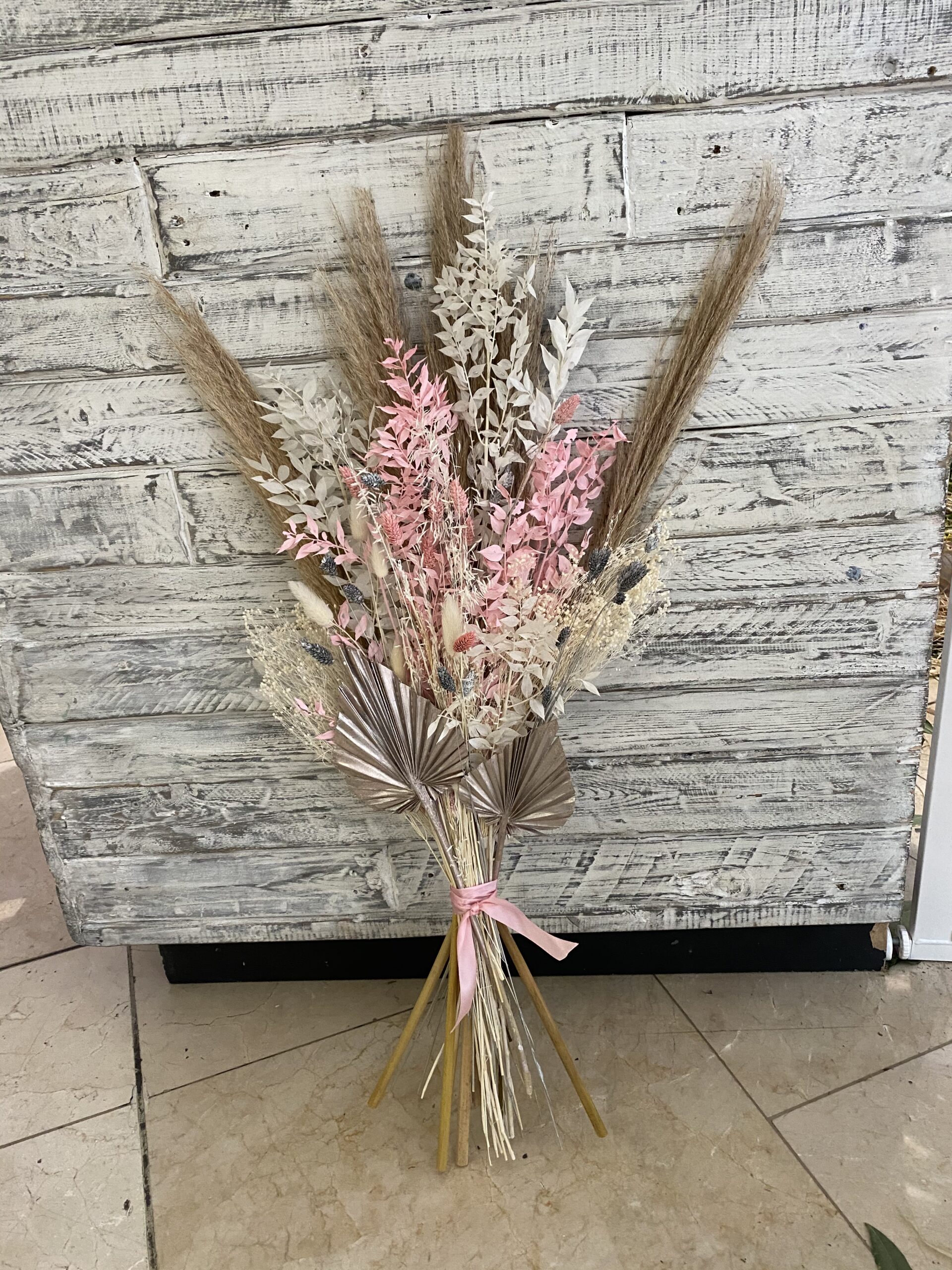 Delicately Pink- Dried Flower Bouquet – Enchanted Rose Florist