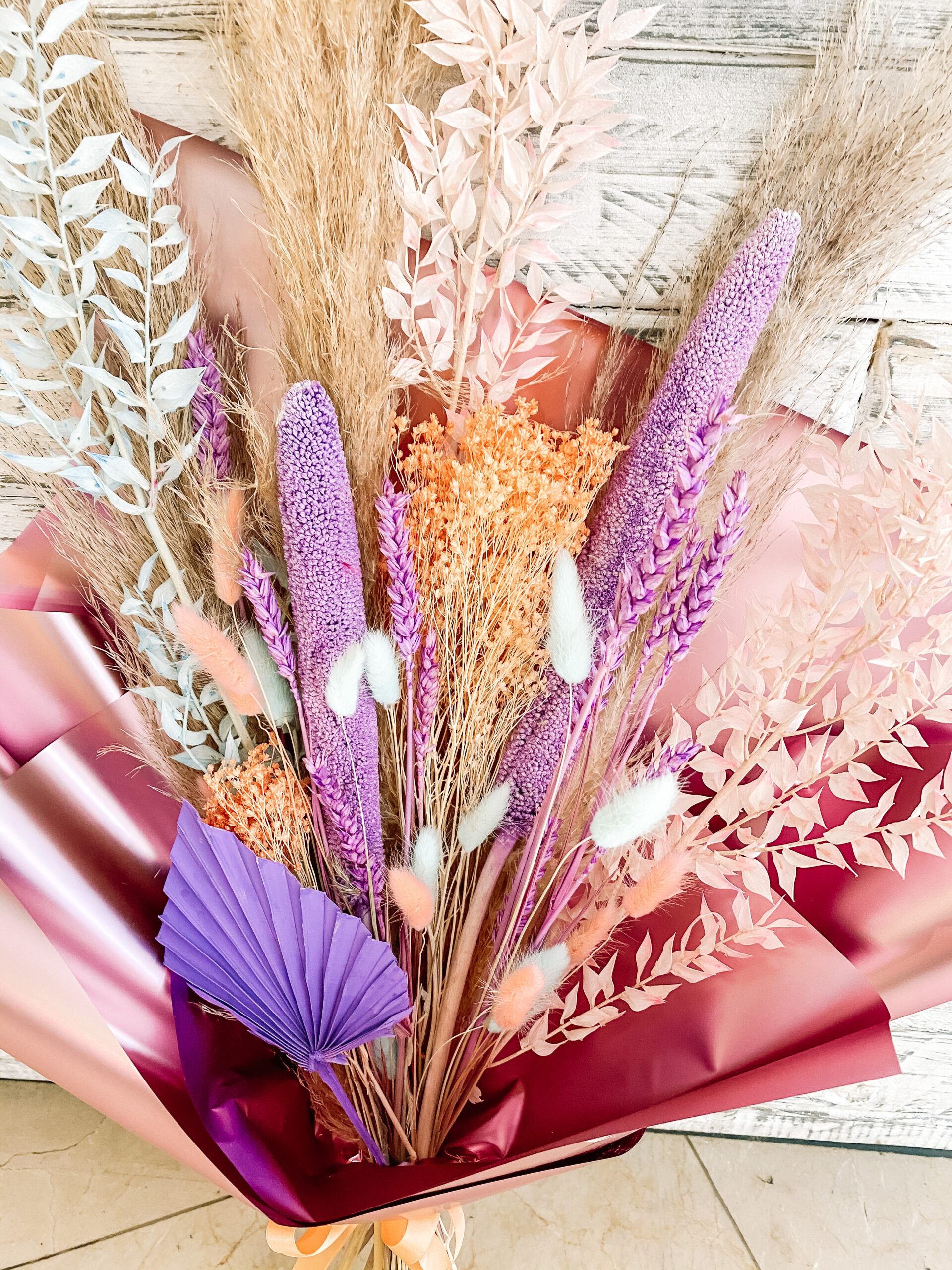 Dreamy Pastel ~ Dried Flower Bouquet - Image 2