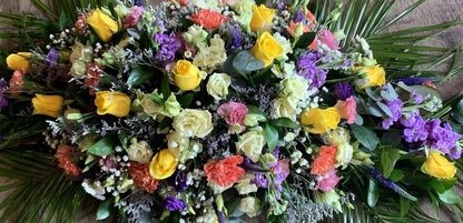 Funeral Mixed Flowers Coffin Spray- Choice of Colour - Image 4