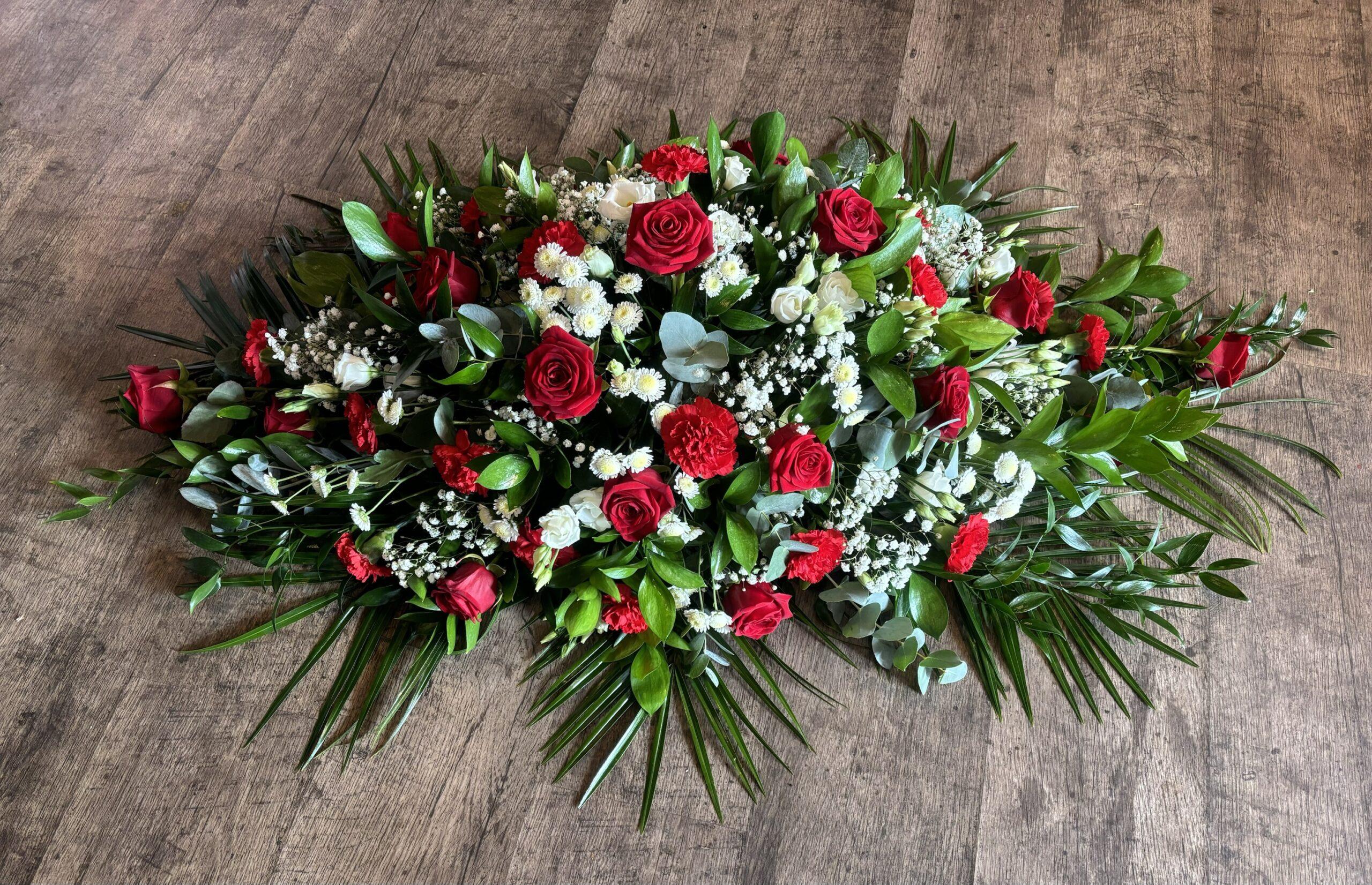 Funeral Mixed Flowers Coffin Spray- Choice of Colour - Image 2