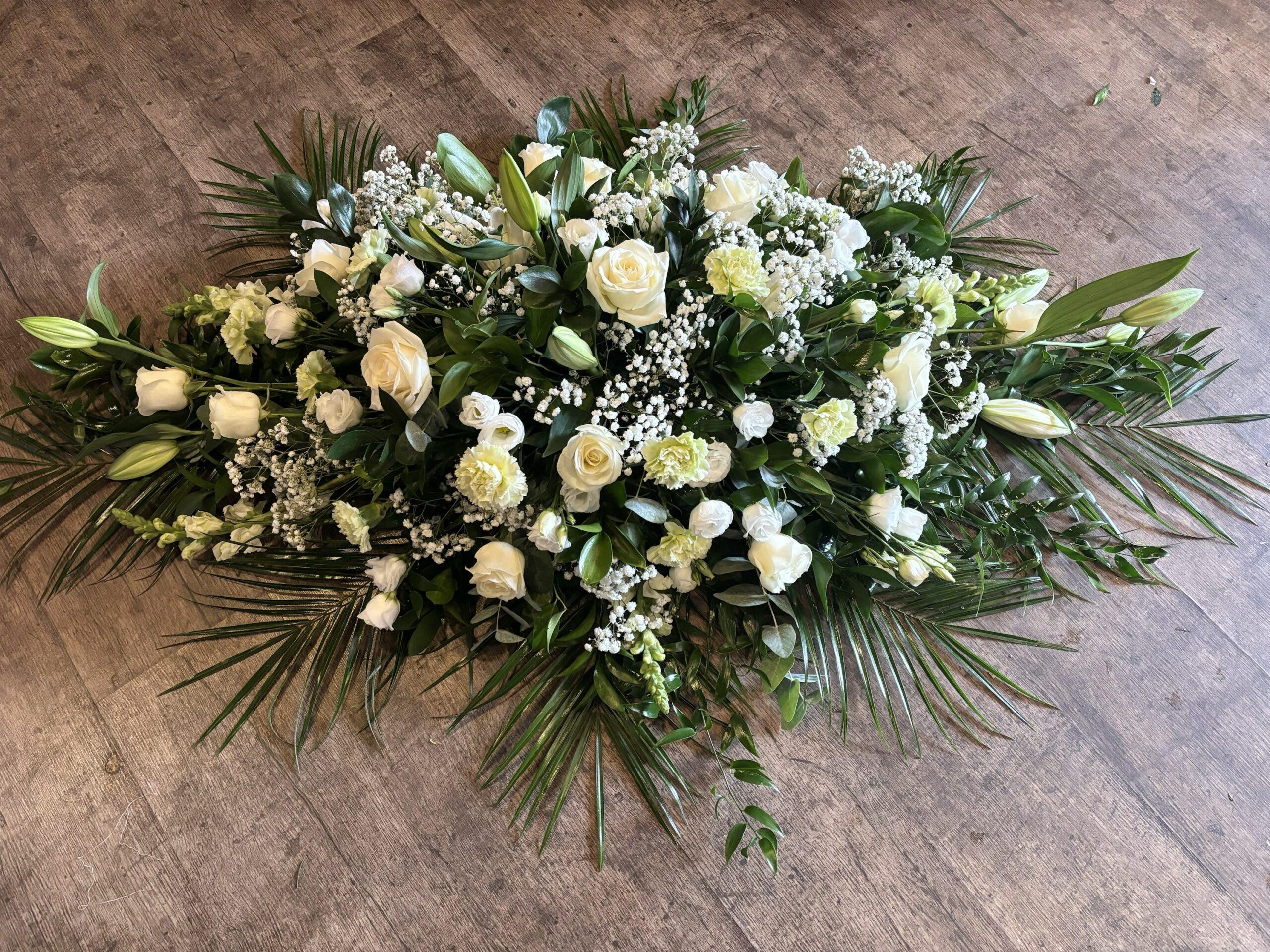 Funeral Mixed Flowers Coffin Spray- Choice of Colour - Image 2