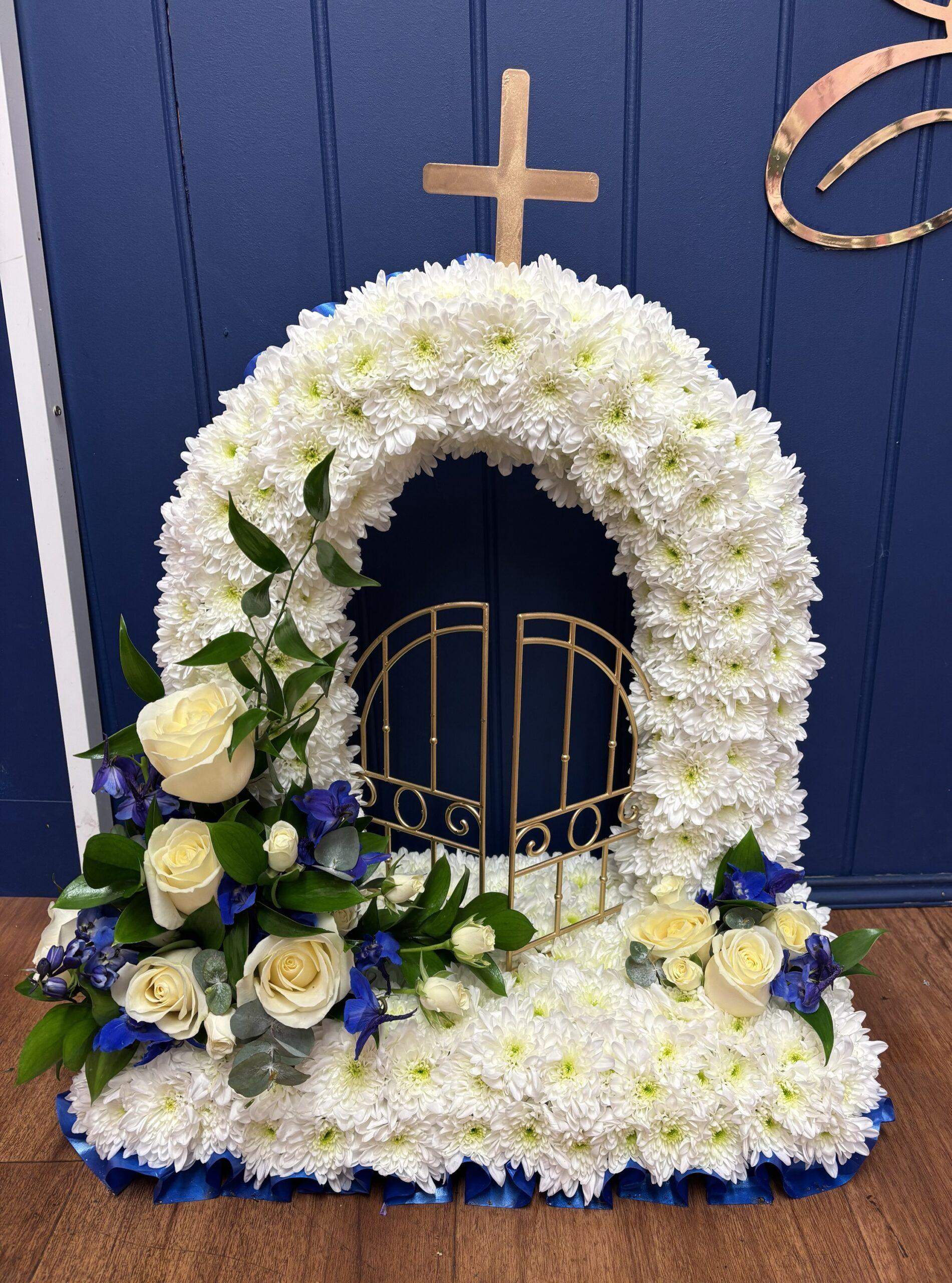 Funeral Flowers-Gates of Heaven Floral Tribute