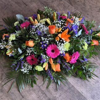 Funeral Mixed Flowers Coffin Spray- Choice of Colour