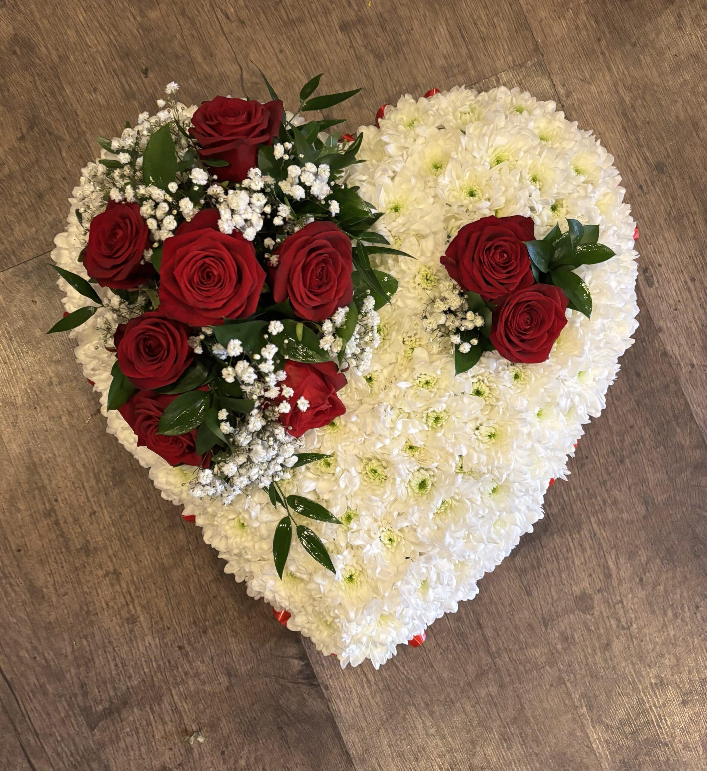 Funeral Based Floral Heart Tribute - Image 2