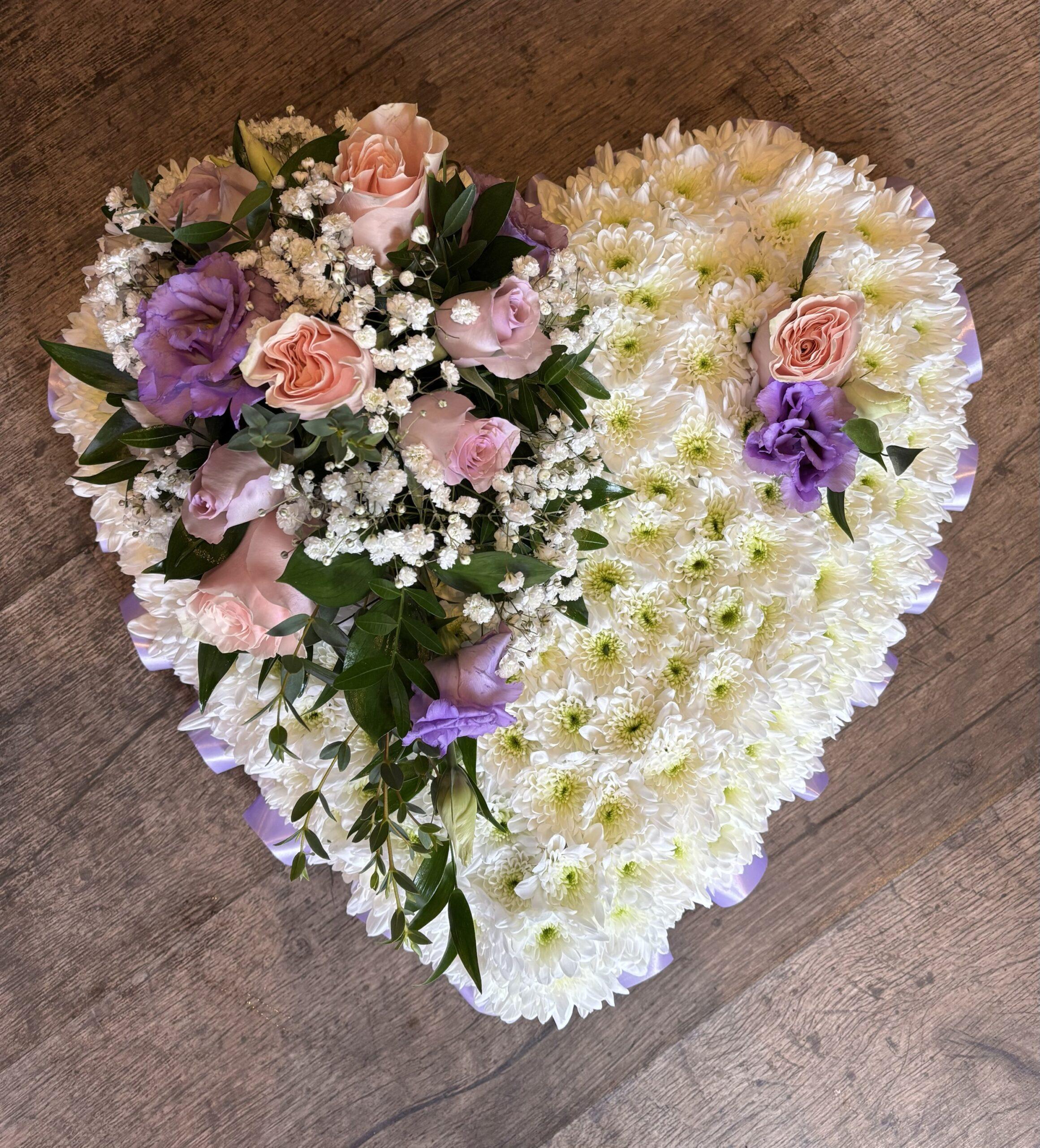 Funeral Based Floral Heart Tribute