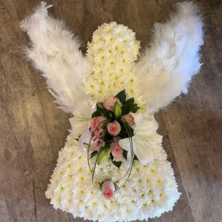 Funeral Flowers- Angel Floral Tribute
