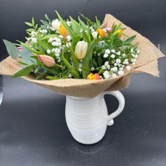 Mothers Day Fresh tulips Spring Flower Jug