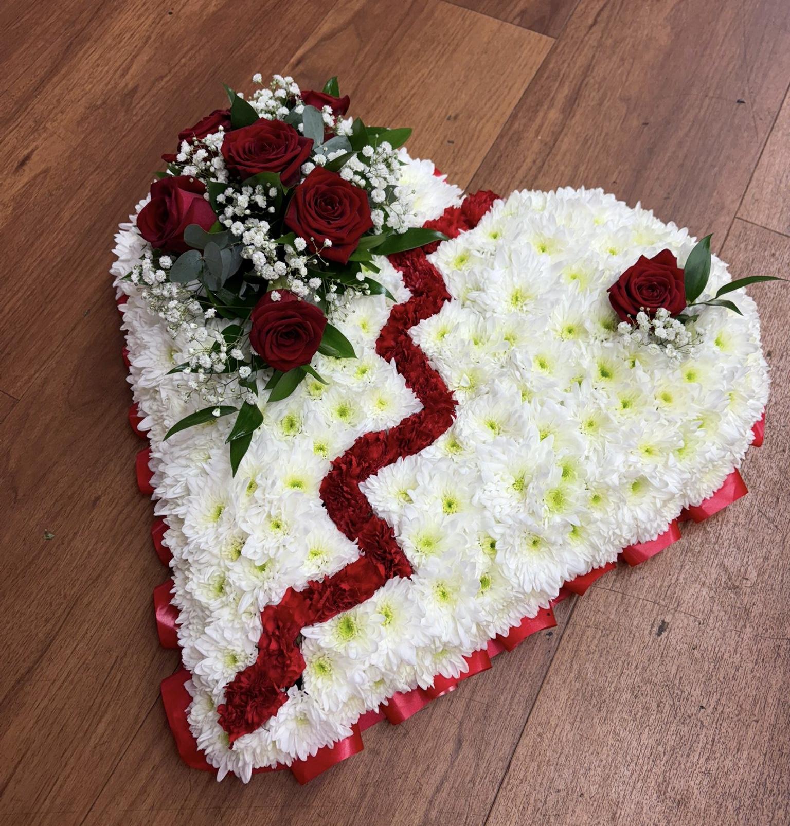 Funeral Broken Heart Design